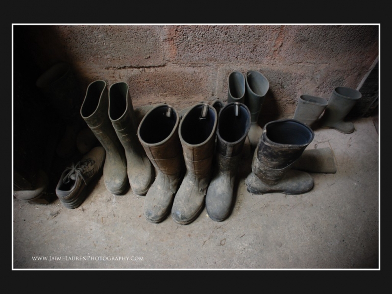 English Countryside | Wellies in a Farmyard | Jaime Lauren Photography