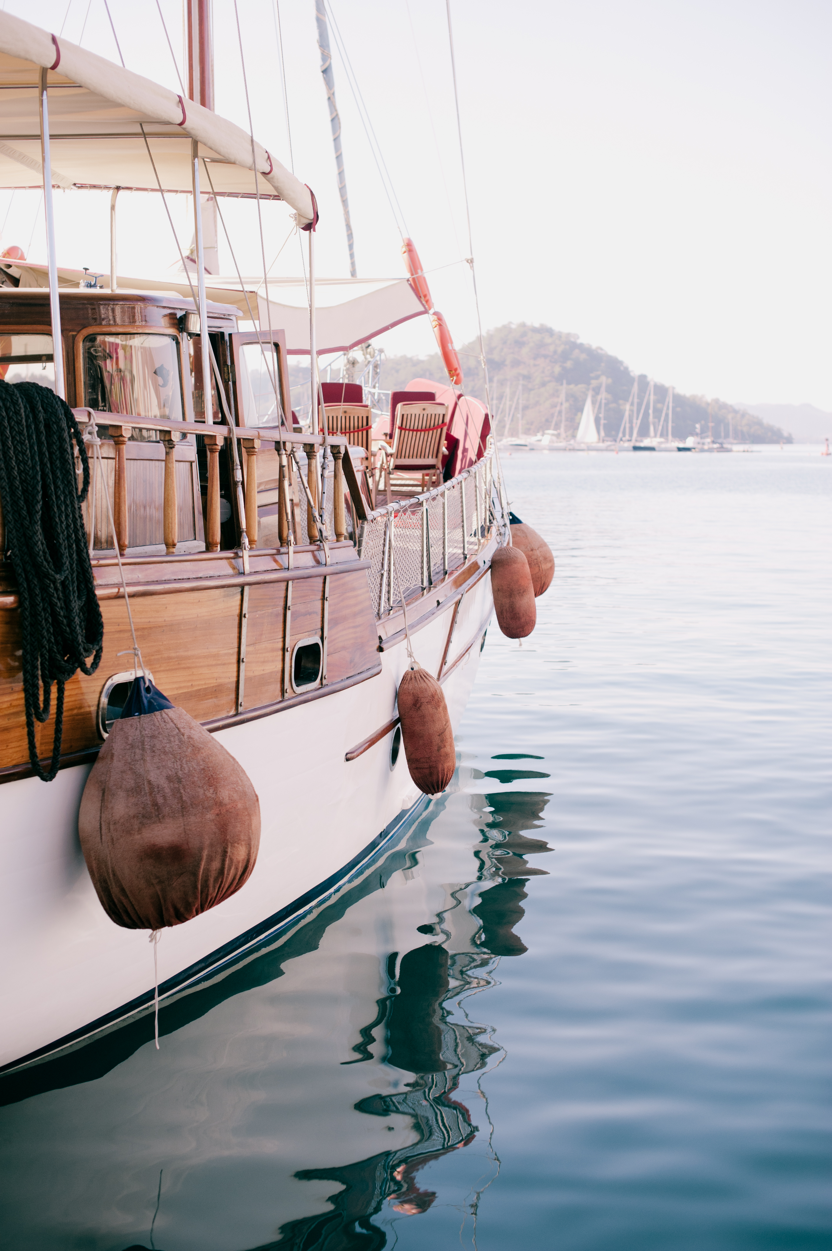 Gullet in the Marina at Goeck, Turkey