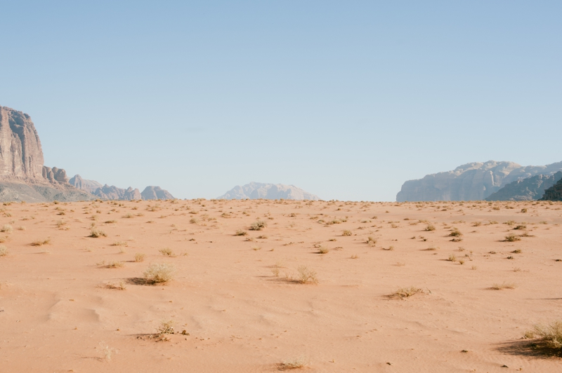 Desert Landscape in Wadi Rum