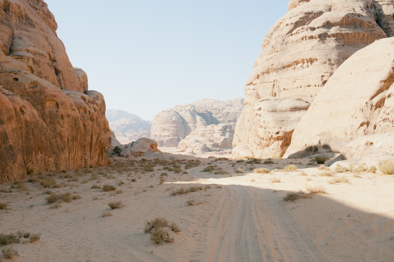 Wind-carved rock in Wadi Rum