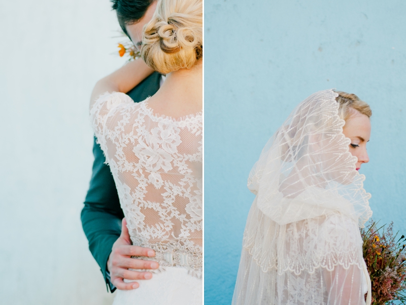 Bride in Claire Pettibone gown