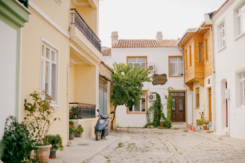 Street view of Bozcaada, Turkey